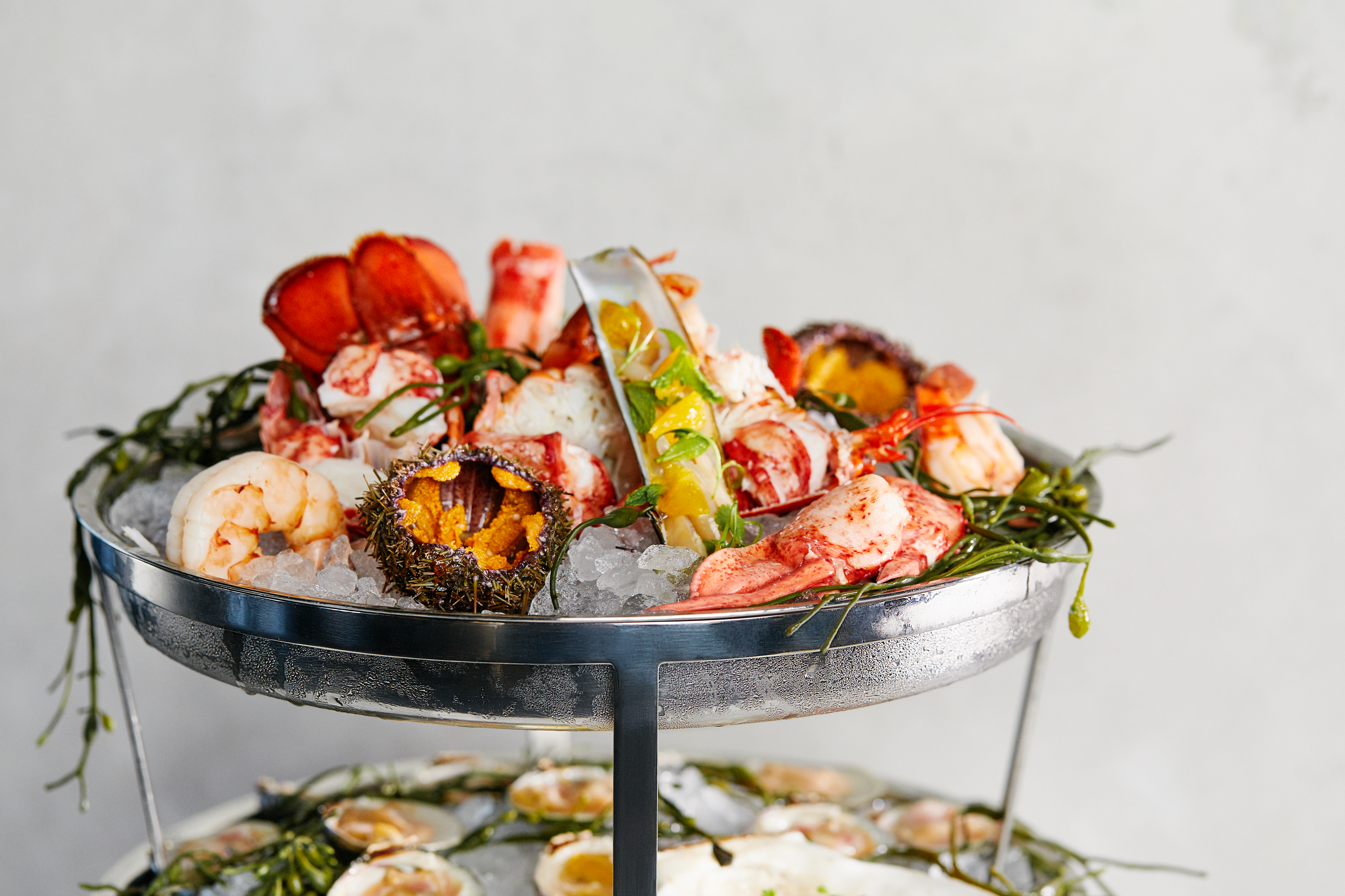 a tray of food